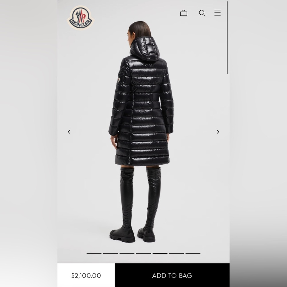 Moncler Moka Down Jacket Navy Blue